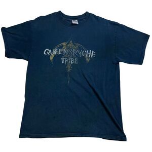 Queensryche Tribe Tour 2003 Band Shirt 2 Sided Men's Size Large VINTAGE Faded